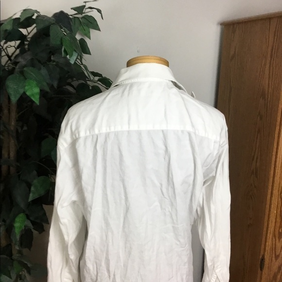 Perry Ellis Portfolio Large (16) 32/33 white button down long sleeve shi… - Picture 2 of 11